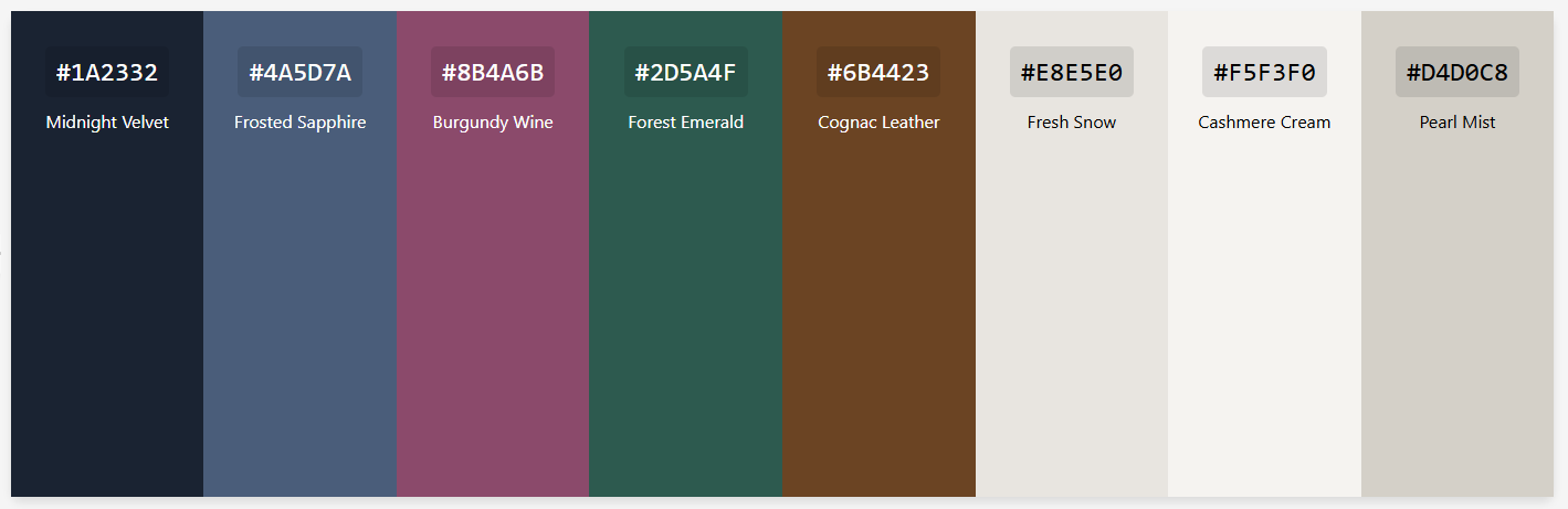 Winter Palette Inspiration