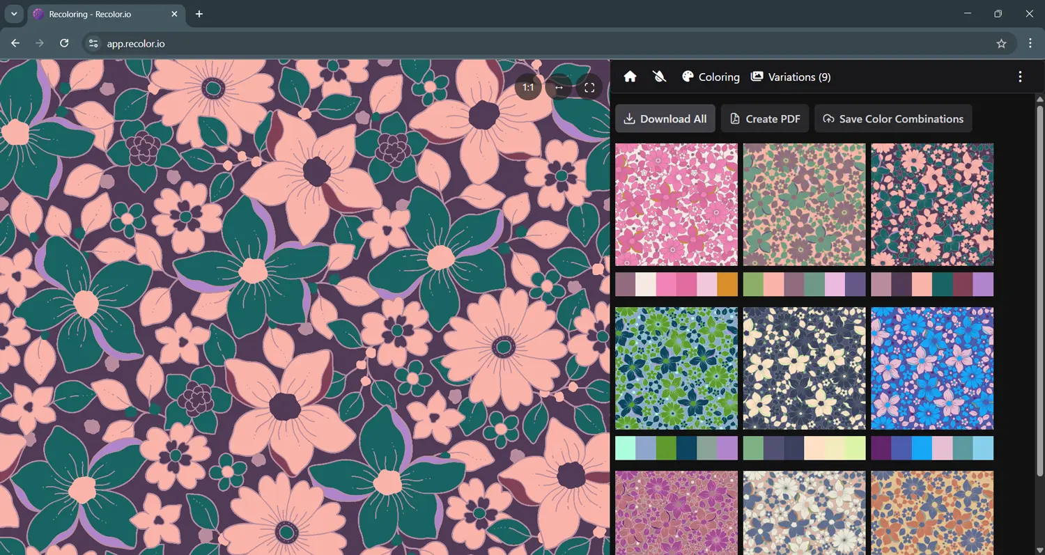 Image showing recolor.io colorways